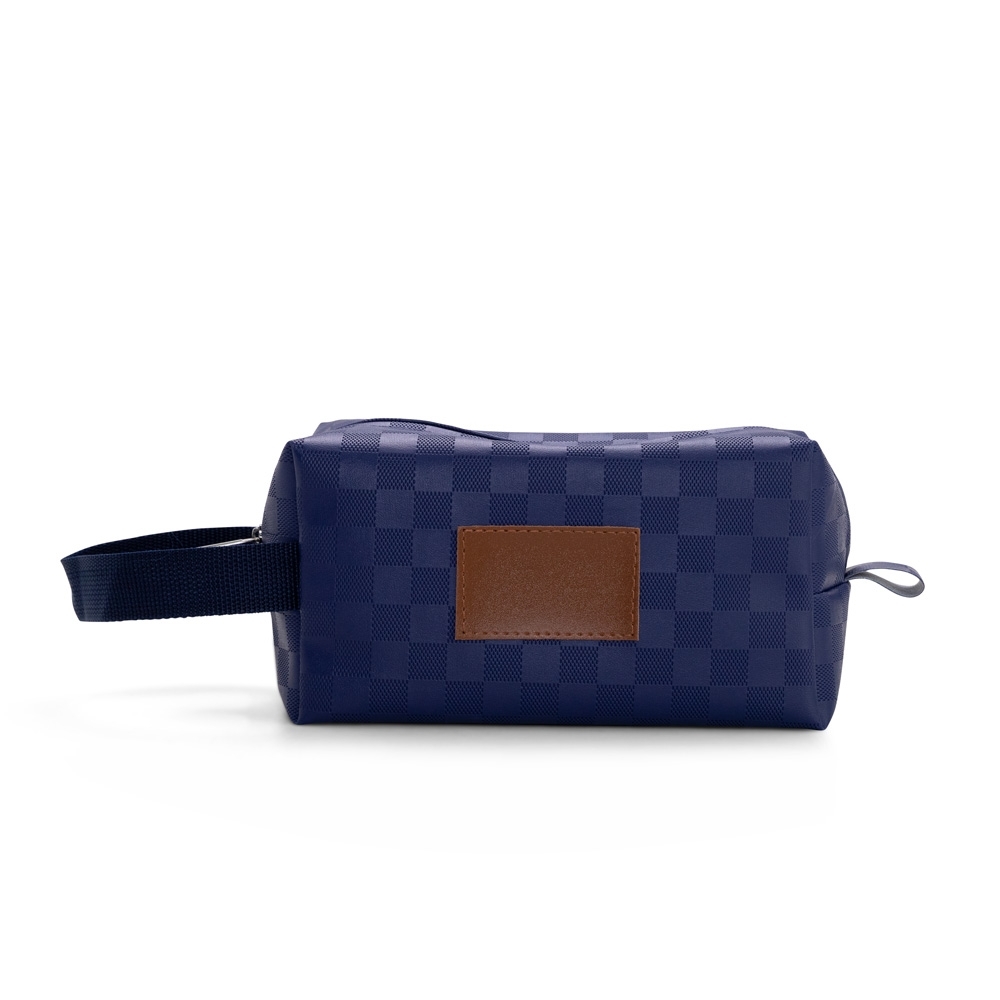 NECESSAIRE BOX XADREZ COM ALÇA 