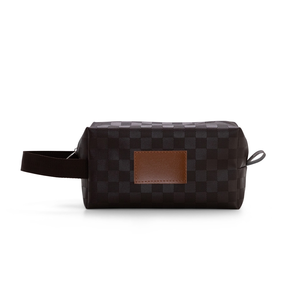 NECESSAIRE BOX XADREZ COM ALÇA 